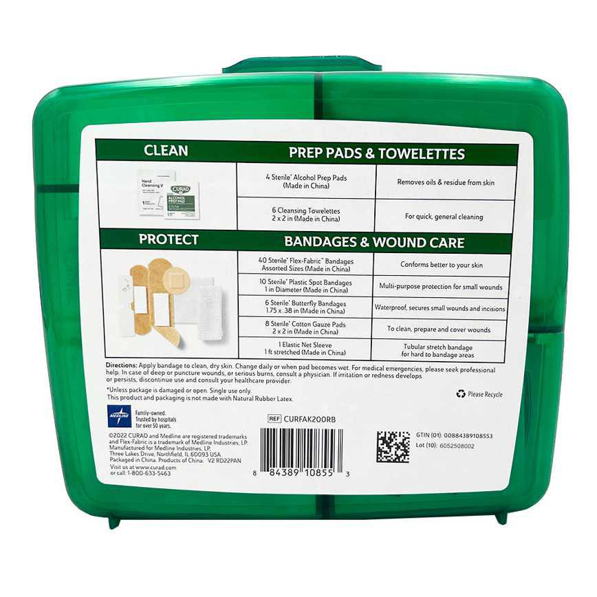 Curad Compact First Aid Kit 75 pc. - Image 3