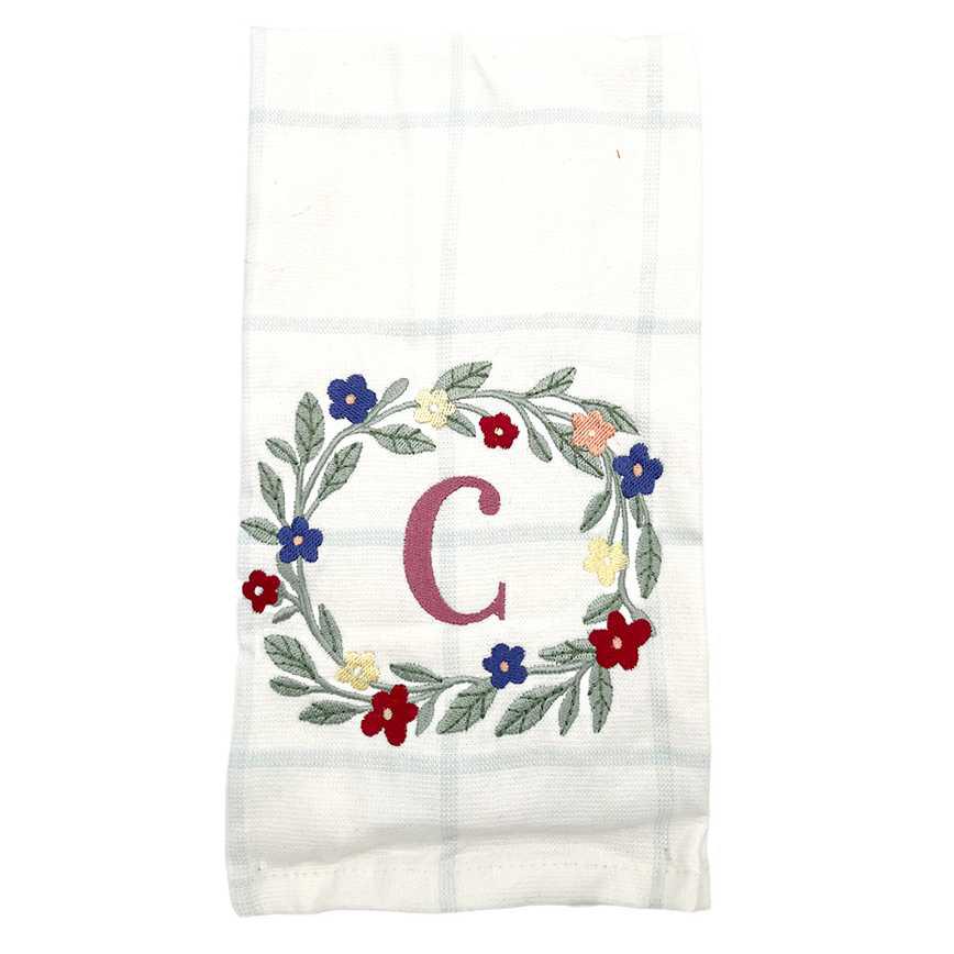 Embroidered Monogram Kitchen Towel - Image 3