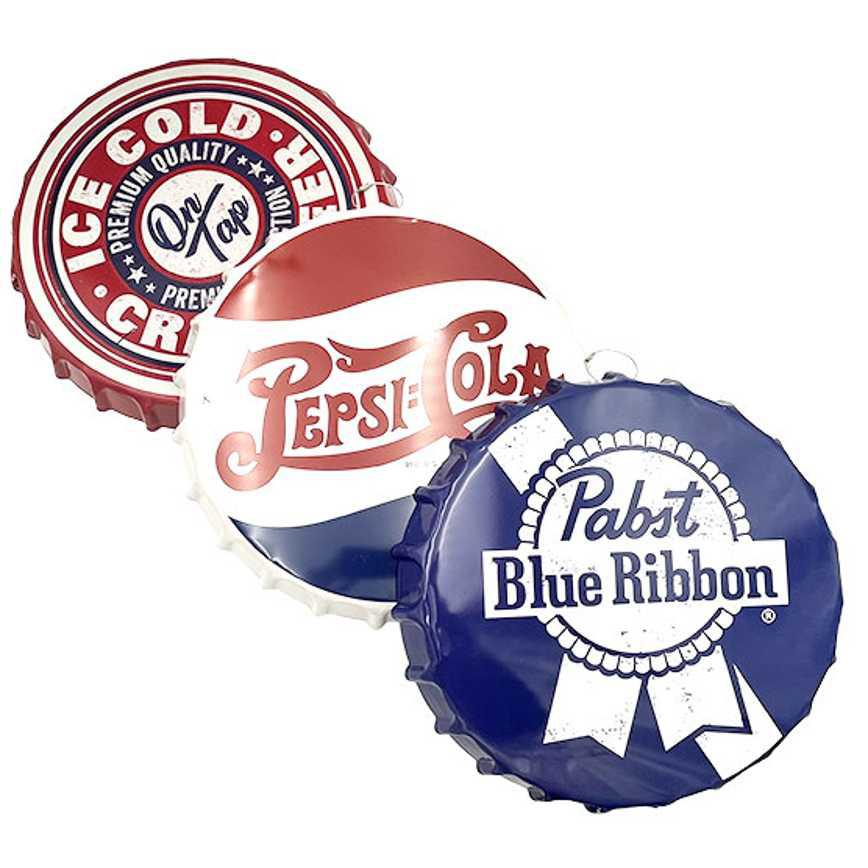Metal Bottle Cap Signs 16" - Image 3