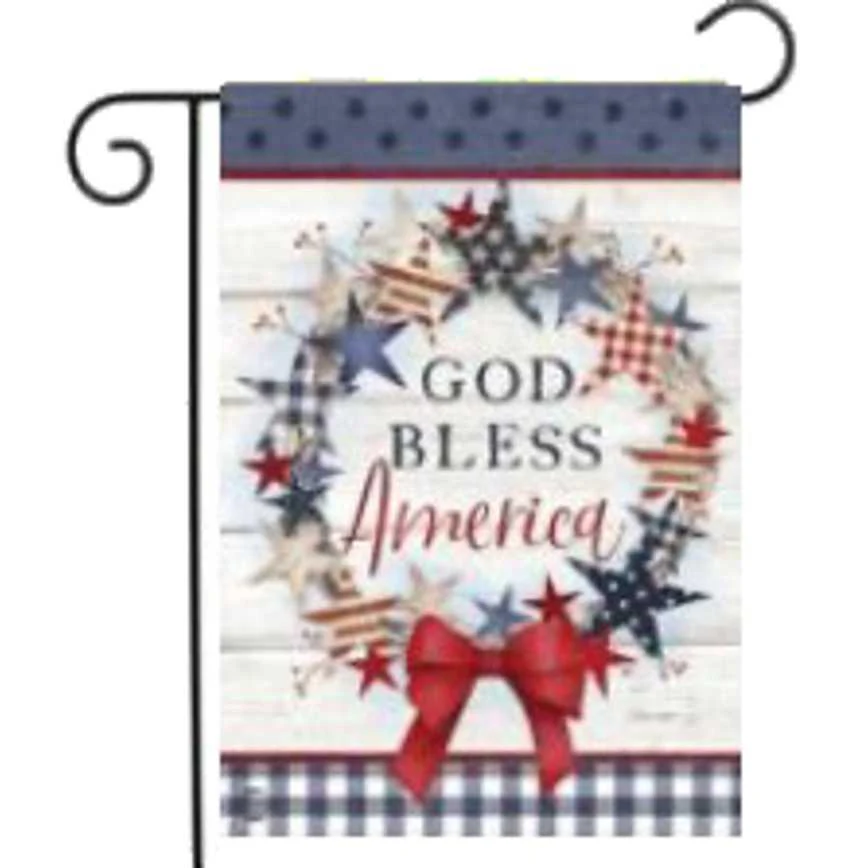 Patriotic Garden Flags 12" x 18" - Image 2